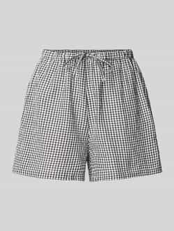 Jake*s Casual Korte pyjamabroek met elastische band en tunnelkoord