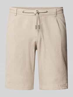 Bugatti Slim fit korte broek met tunnelkoord