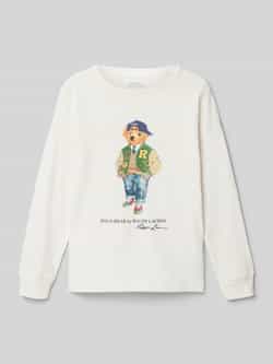 Polo Ralph Lauren Kids Shirt met lange mouwen en motief- en labelprint
