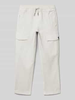 Garcia Straight leg cargobroek met labeldetail