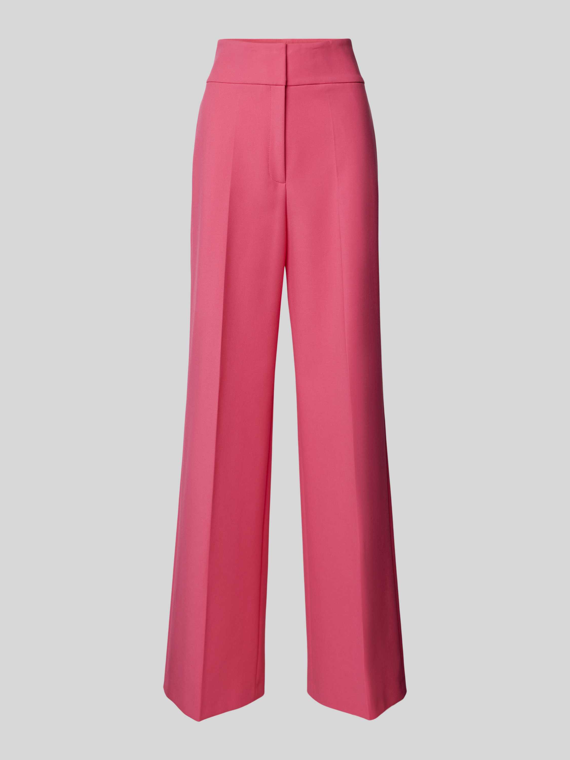 Hugo Boss Elastische hoge taille rechte broek Pink Dames