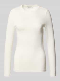 Opus Shirt met lange mouwen en ronde hals model 'Sifa'