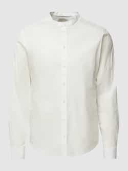 Casual friday Slim fit vrijetijdsoverhemd met opstaande kraag en ronde hals model 'Anton'