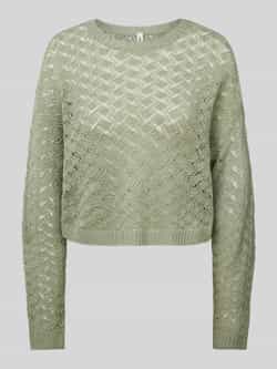 Only Regular fit gebreide pullover met broderie anglaise model 'MIAMI'