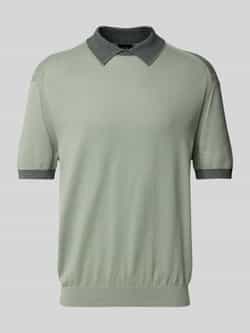 Armani Exchange Regular fit poloshirt met contrastgarnering