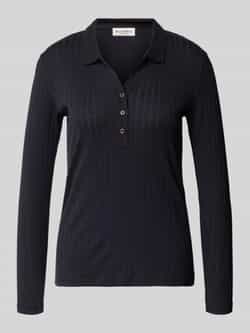 Marc O'Polo Slim fit shirt met lange mouwen van katoen en modal