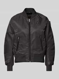 Blauer Usa Bomberjack met ritszakken model 'LAURIE'