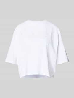 Boss T-shirt met motiefstitching model 'Enesse'