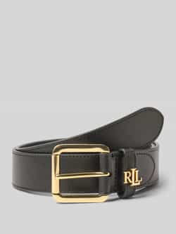 Lauren Ralph Lauren Leren riem met labelapplicatie model 'LOGO KEEPER'