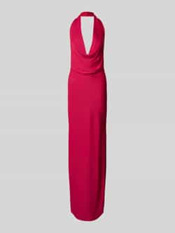 Laona Avondjurk met halter en cascadehals