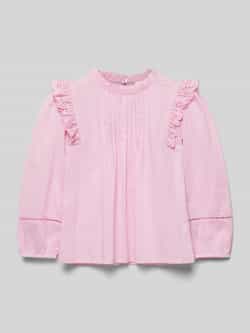 S.Oliver RED LABEL Relaxed fit blouse met broderie anglaise en ruches