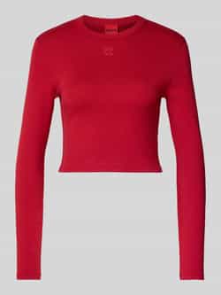 HUGO Regular fit T-shirt van katoenmix model 'DELORIS'