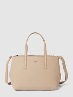 CK Calvin Klein Handtas in leerlook met labeldetail