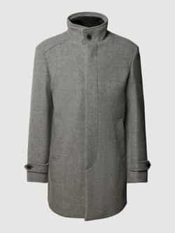 SELECTED HOMME Heren Jassen Slhreuben Wool Coat B Noos Grijs