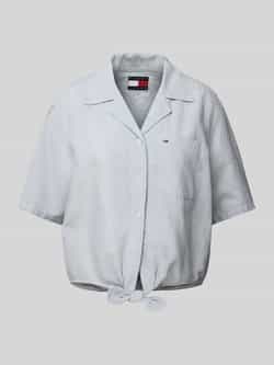 Tommy Jeans Relaxed fit overhemdblouse van een mix van katoen en linnen