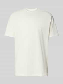 Armani Exchange T-shirt met geribde ronde hals