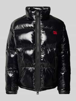 HUGO Gewatteerd jack met labelprint model 'Biron'