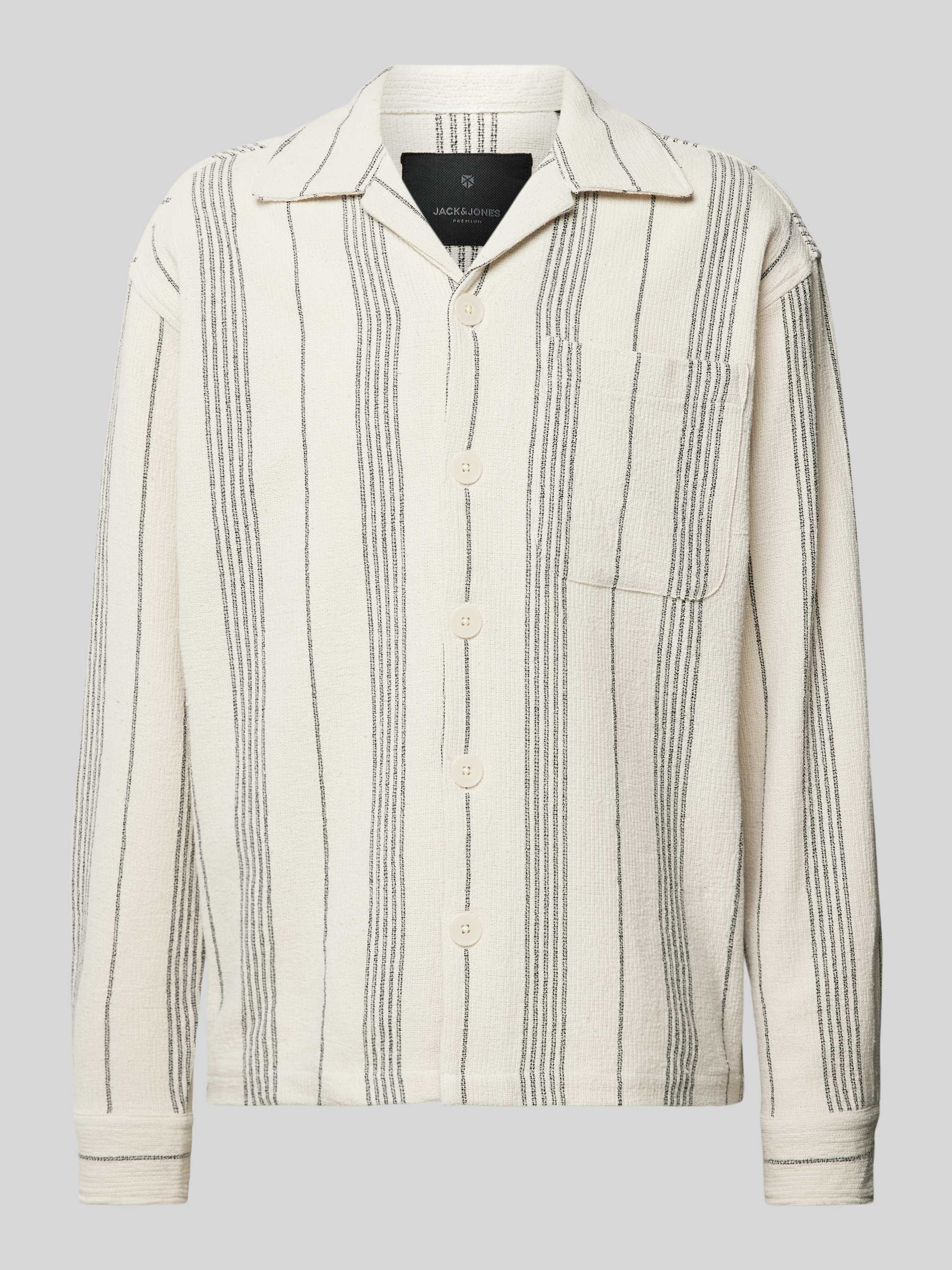 Jack & Jones Premium Regular fit vrijetijdsoverhemd met streepmotief model 'BLAMANFRED'