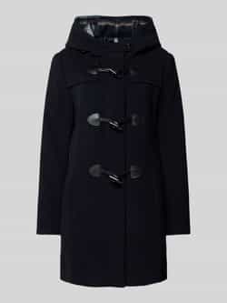 Gil Bret Lange wollen jas met knoop- en houtje-touwtjesluiting