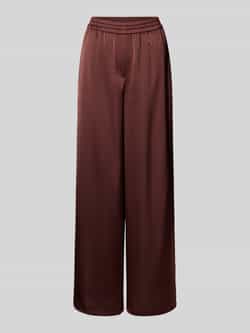 HUGO Relaxed fit wijde broek van satijn