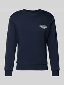 jack & jones Sweatshirt met labelprint model 'MAKOTO'