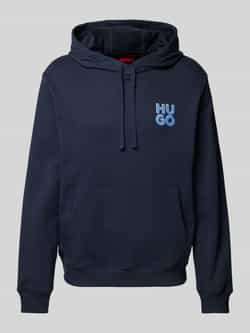 HUGO Hoodie met labelprint model 'Dimonihood'