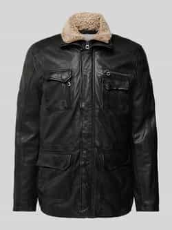 Gipsy Leren jack met klepzakken model 'JAEFF'
