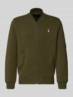 Polo Ralph Lauren Regular fit sweatjack met logostitching model 'Double'