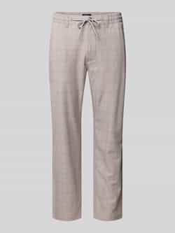 MCNEAL Tapered fit stoffen broek met Elastische band