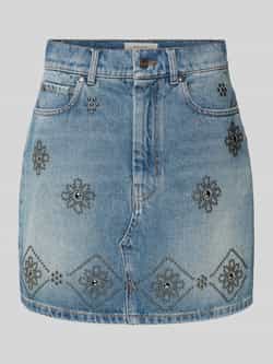 Weekend Max Mara Jeansrok met siersteentjes