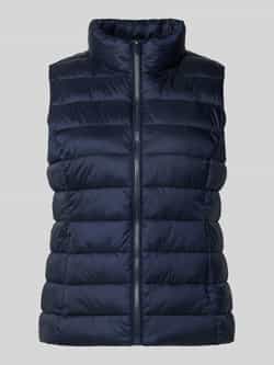 Jake*s Casual Gilet met opstaande kraag en ritszakken
