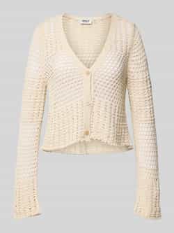 Only Relaxed fit gebreid jack met katoen model 'NOLET'