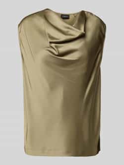 S.Oliver BLACK LABEL Loose fit satijnen blouse van viscosemix