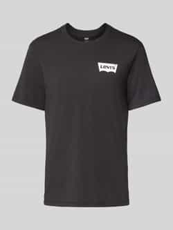 Levi's T-shirt met labelprint model 'CAVIAR'