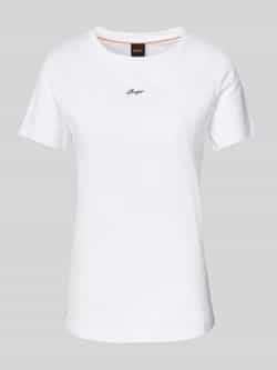 Boss Orange T-shirt met labelstitching model 'Elogo'
