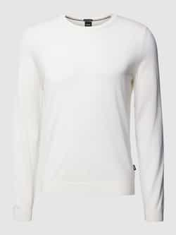 Boss Gebreide pullover met labeldetail model 'Leno'