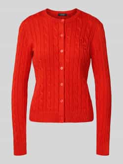 Lauren Ralph Lauren Gebreid jack met kabelpatroon en labelstitching model 'RALHAN'