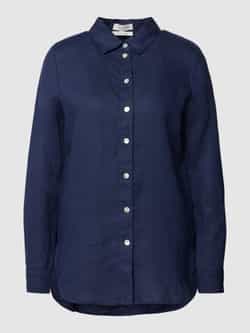 Christian Berg Woman Linnen blouse met platte kraag