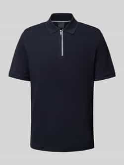Bugatti Regular fit poloshirt met ritssluiting