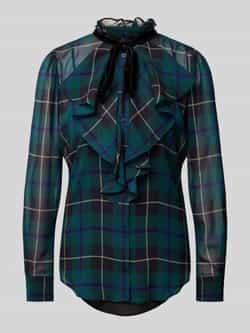 Lauren Ralph Lauren Slim fit blouse met volants model 'FRAZINE'