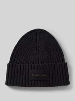 Tommy Hilfiger Muts met labelpatch model 'MONOTYPE'