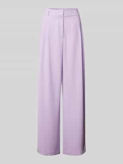 S.Oliver BLACK LABEL Straight leg stoffen broek met bandplooien