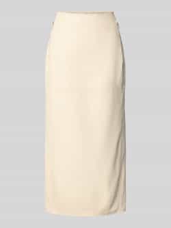 MM Knielange rok in leerlook model 'FABIANA'