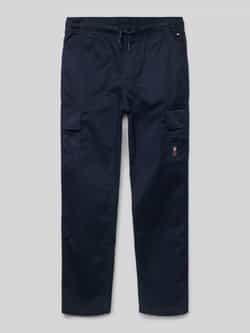 Tommy Hilfiger Teens Regular fit cargobroek met labelpatch