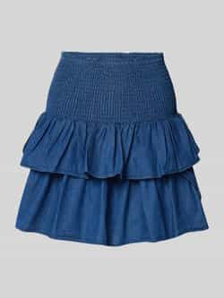 NEO NOIR Minirok met smokdetails model 'Carin'