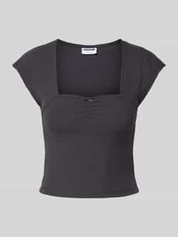 Noisy May T-shirt met vierkante hals model 'SELENA'