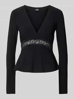 Gina Tricot Shirt met lange mouwen en kant