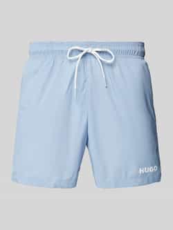 HUGO Relaxed fit zwembroek met labelprint model 'HAITI'