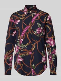 Lauren Ralph Lauren Blouse met blinde knoopsluiting model 'KRISTY'