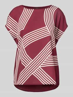 Opus T-shirt met boothals model 'Sabethi'